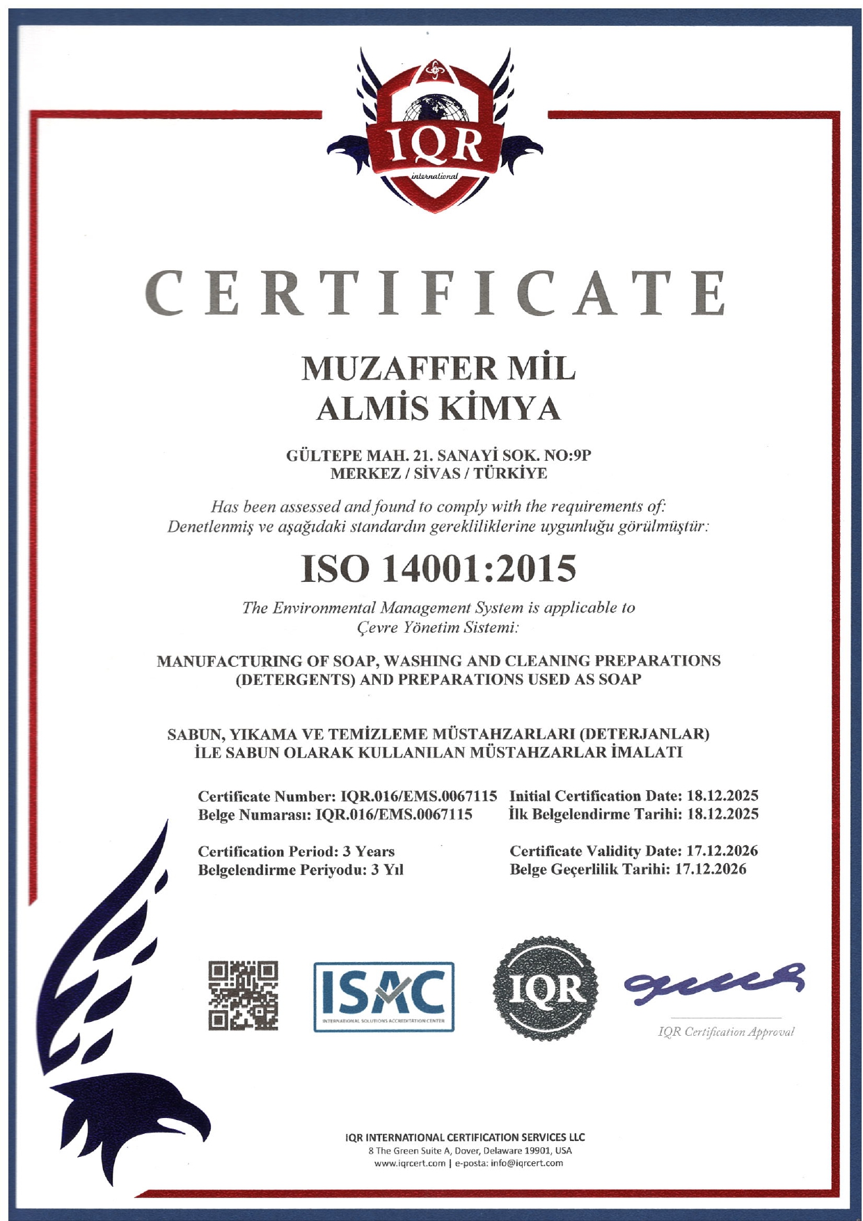ISO 14001 2015 önizleme
