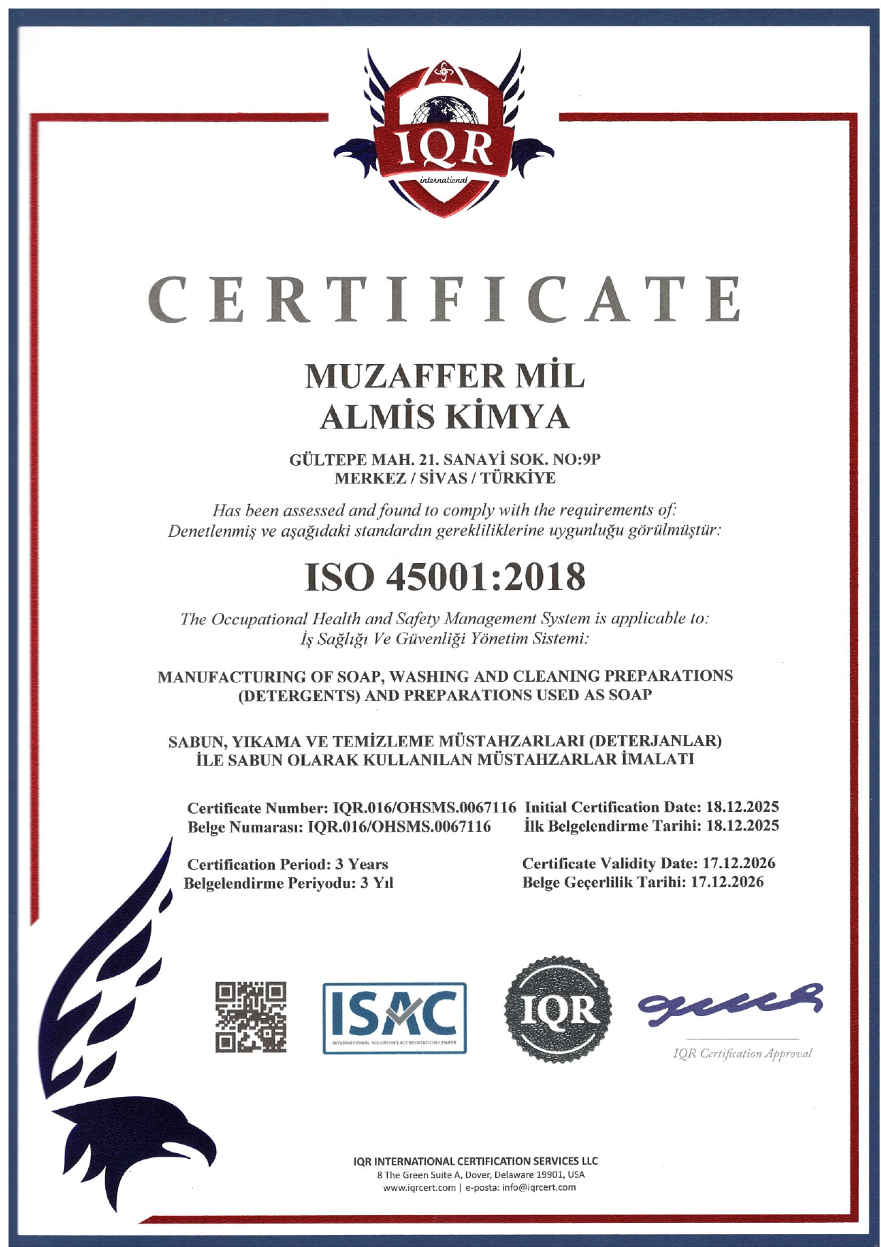 ISO 45001 2018 önizleme